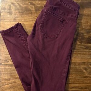 Hollister Maroon Denim Pants